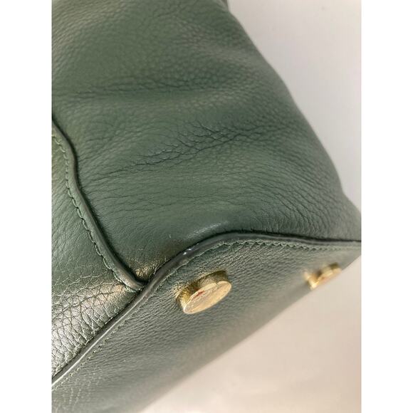 MICHAEL KORS LARGE GREEN PEBBLED LEATHER SHOULDER BAG - Picture 8 of 16
